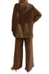 'Ember' Button Down Top and Pants Set - Celes Fashion